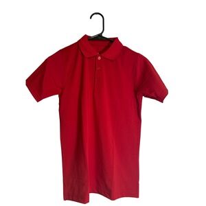 Tom Sawyer‎ short sleeve polo red unisex youth medium NWT